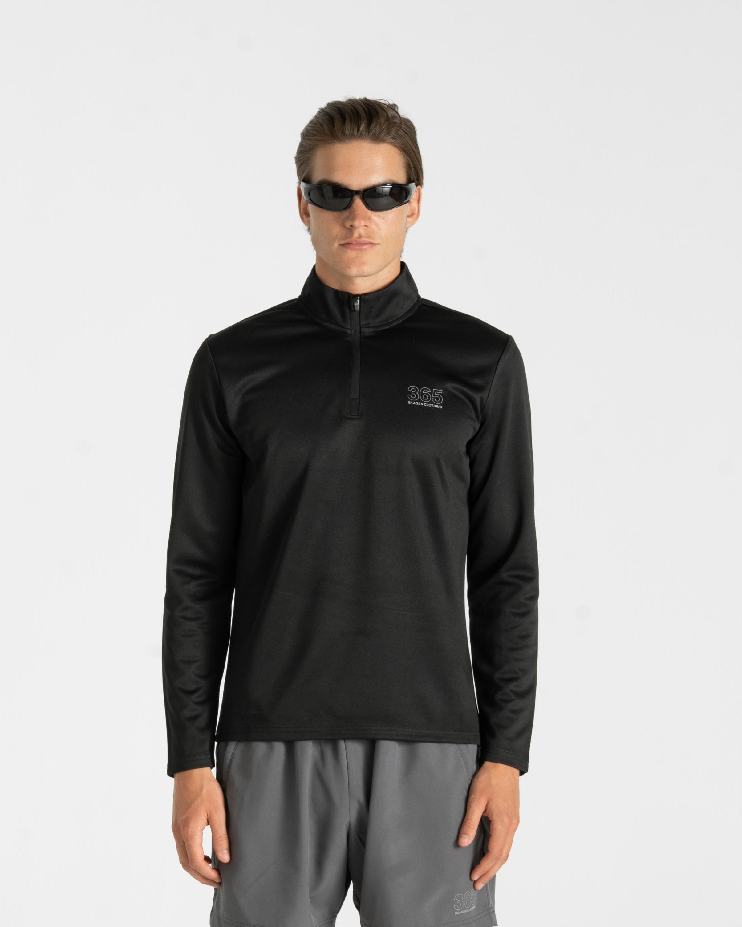 365 Half Zip Black
